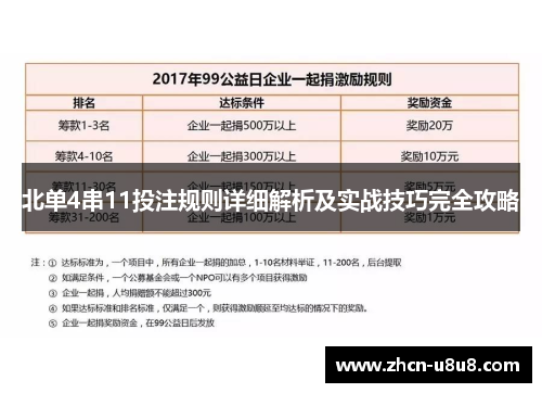 北单4串11投注规则详细解析及实战技巧完全攻略